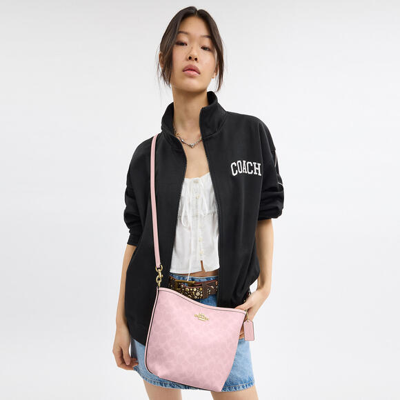 Coach Powder Pink City Bucket Bag In Signature Canvas NWT - Picture 3 of 11